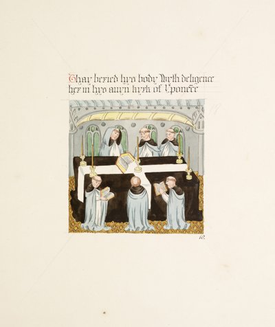 Ms. New Coll 380, f27r. The antiquities of the Cathedral Church of Saint Mary, Carlisle, drawn by Robert Carlile, 1795 by Robert Carlile